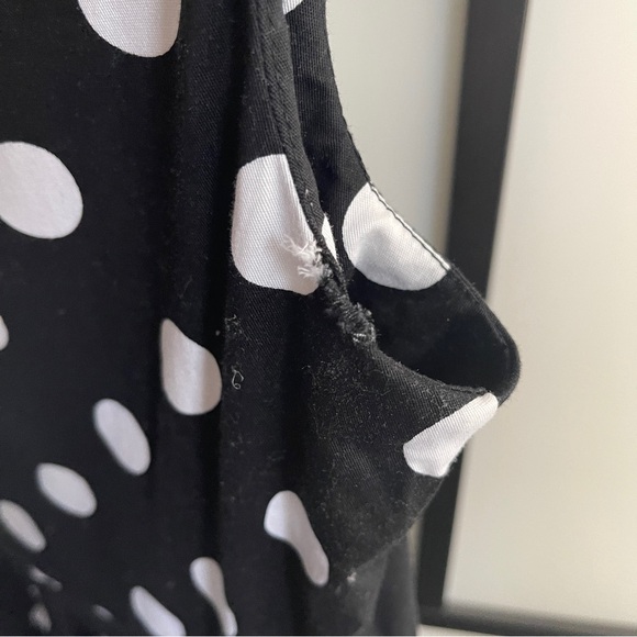 🖤🤍 Grace Karin Retro Boatneck Black/White Polkadot Swing Dress | Size L 🖤🤍 - Picture 8 of 10
